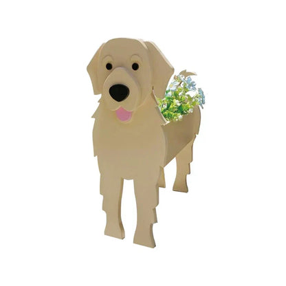 Dog Shaped Plant Pot Decorative Indoor Outdoor Planter