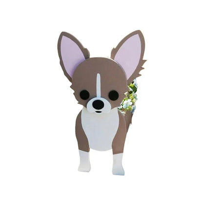 Dog Shaped Plant Pot Decorative Indoor Outdoor Planter