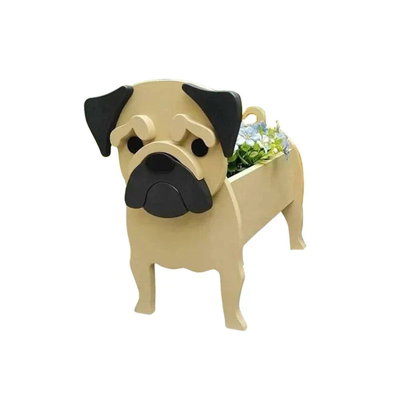 Dog Shaped Plant Pot Decorative Indoor Outdoor Planter