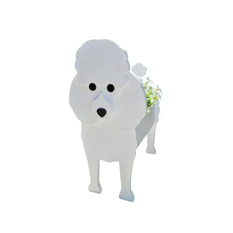 Dog Shaped Plant Pot Decorative Indoor Outdoor Planter