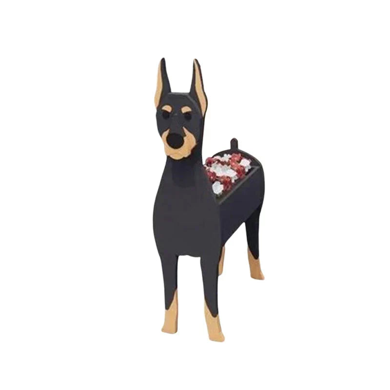 Dog Shaped Plant Pot Decorative Indoor Outdoor Planter