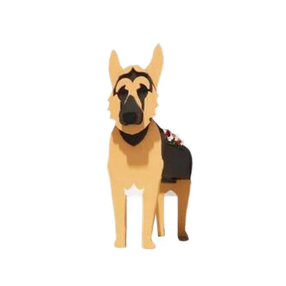 Dog Shaped Plant Pot Decorative Indoor Outdoor Planter