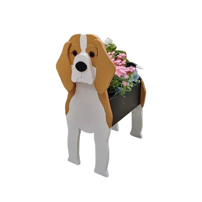Dog Shaped Plant Pot Decorative Indoor Outdoor Planter