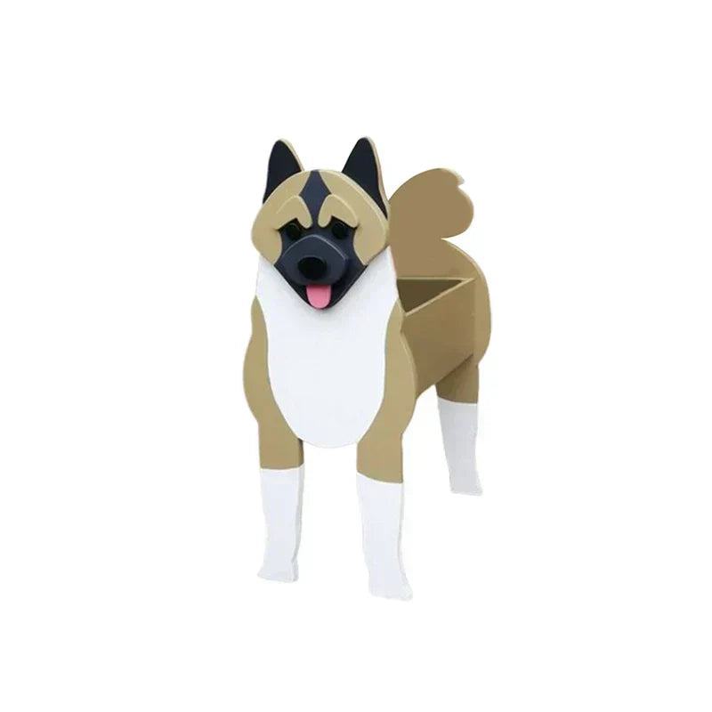 Dog Shaped Plant Pot Decorative Indoor Outdoor Planter