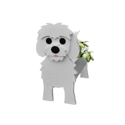 Dog Shaped Plant Pot Decorative Indoor Outdoor Planter