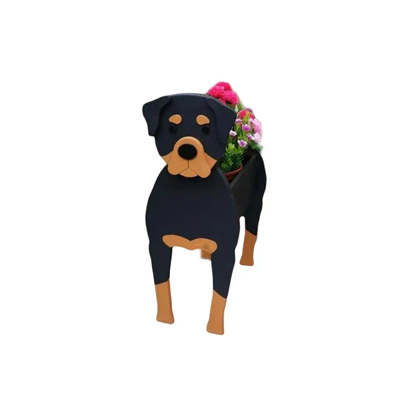 Dog Shaped Plant Pot Decorative Indoor Outdoor Planter