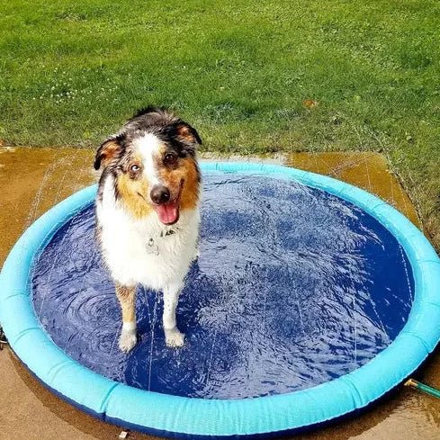 Dog Splash Pad Sprinkler Pool for Outdoor Water Play