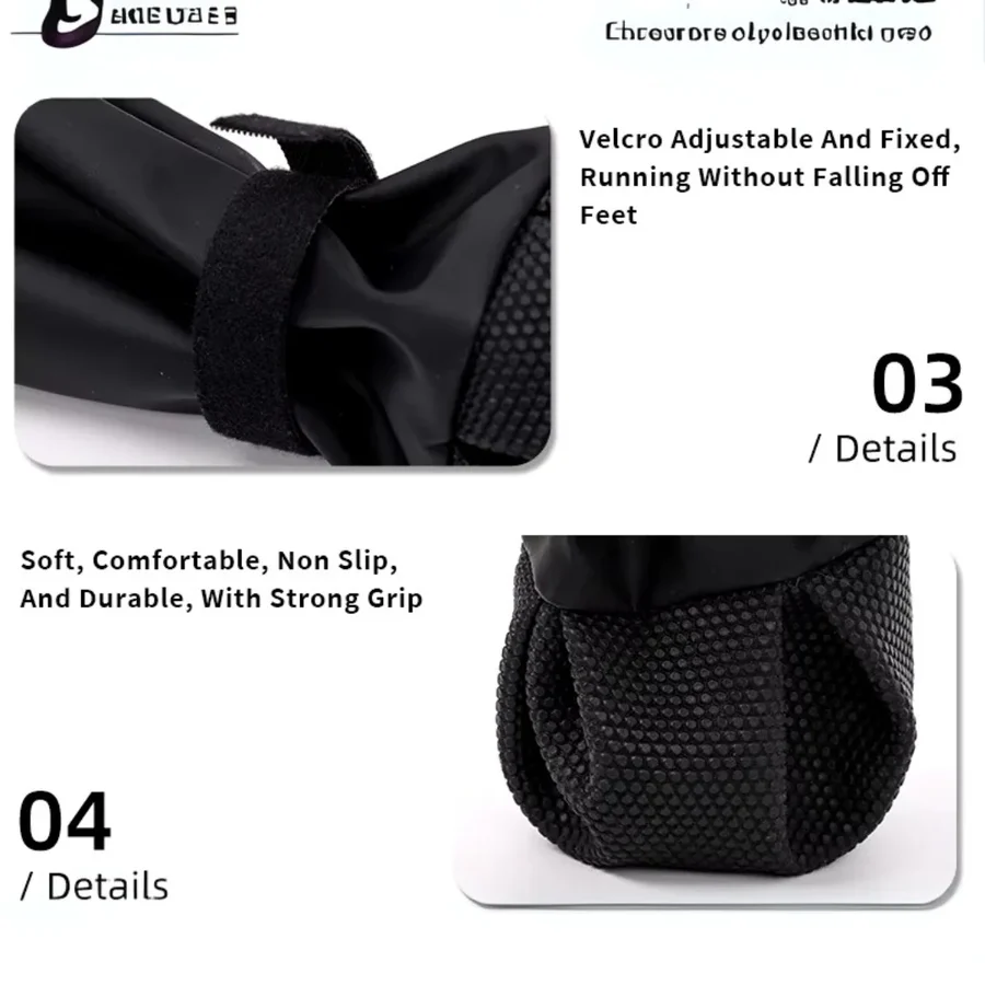 Dog Suspender Boots with Full Leg Coverage and Non Slip Sole