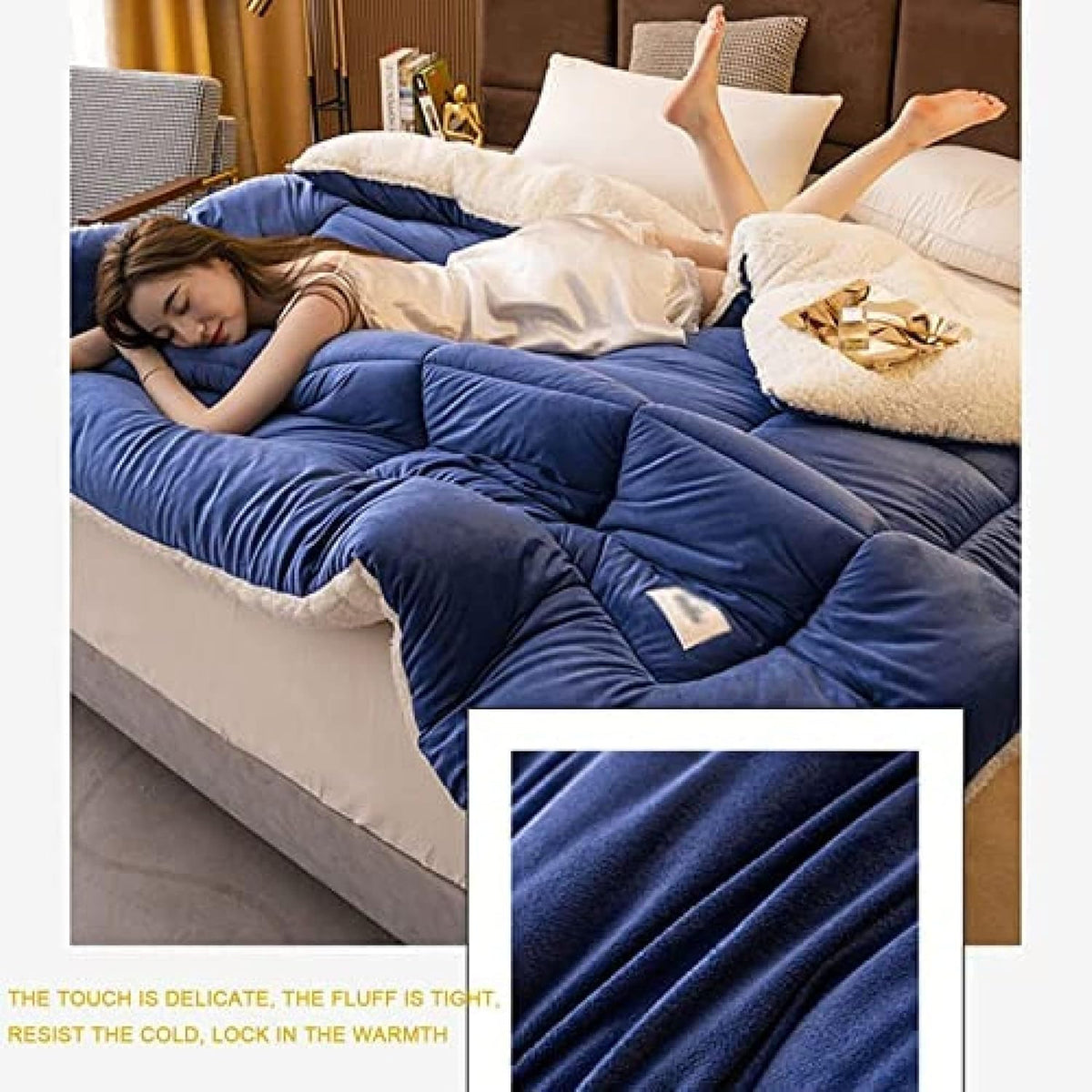 Double Layer Flannel Fleece Winter Blanket Extra Large Soft Throw