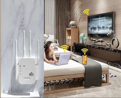 Dual Band WiFi Range Extender Outdoor Signal Booster 1200Mbps