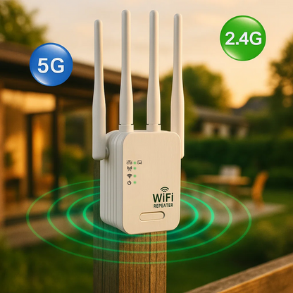 Dual Band WiFi Range Extender Outdoor Signal Booster 1200Mbps