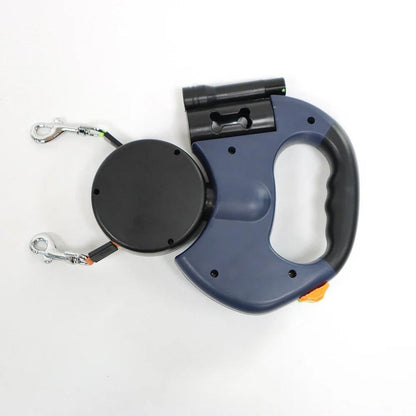 Dual Dog Leash with Tangle Free Swivel Connector