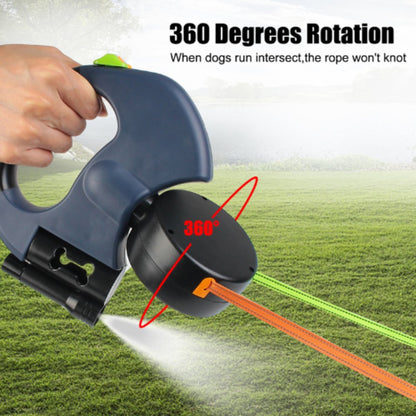 Dual Dog Leash with Tangle Free Swivel Connector