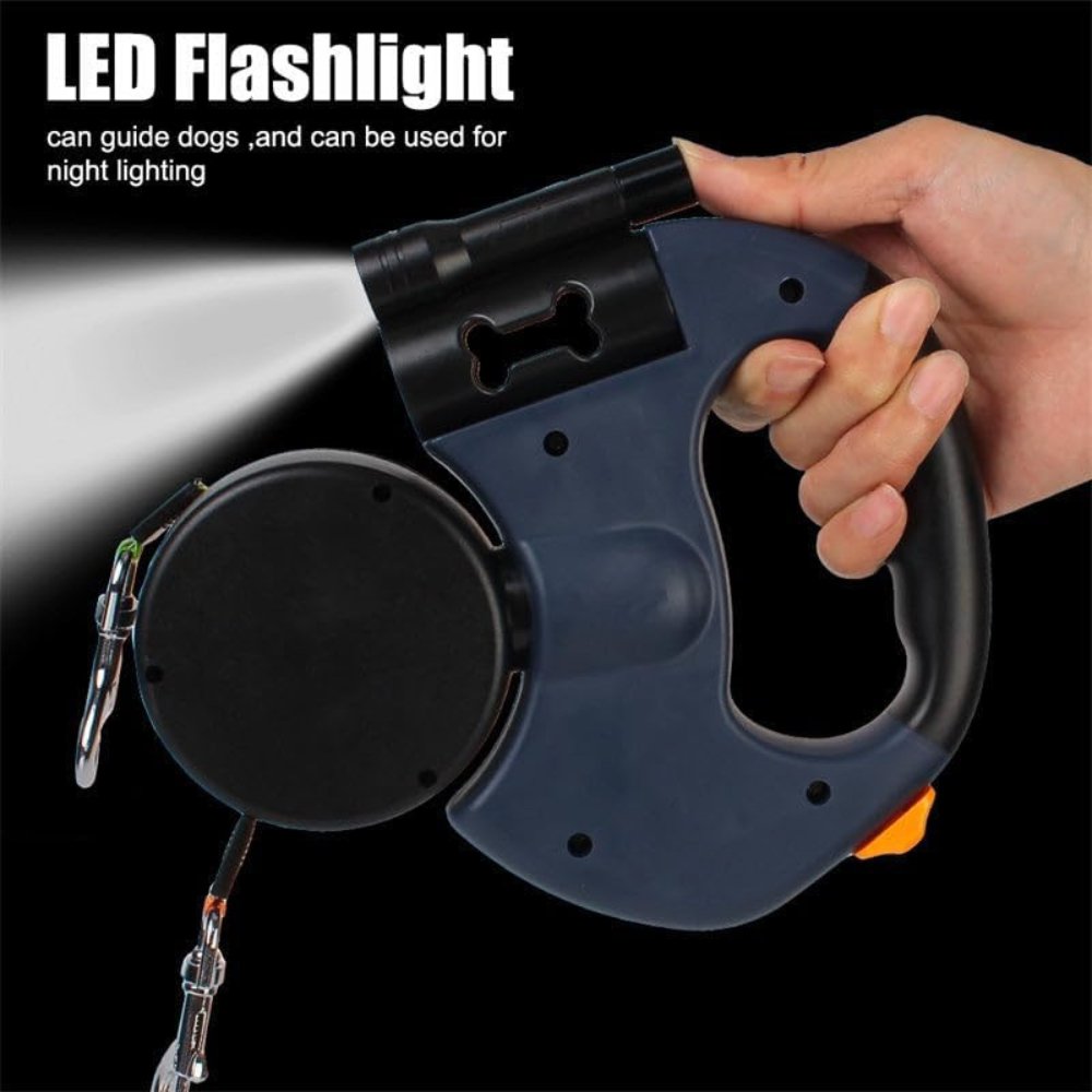 Dual Dog Leash with Tangle Free Swivel Connector