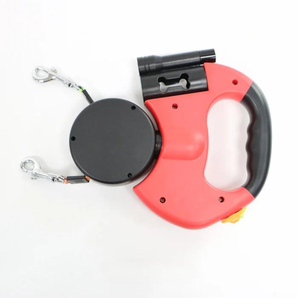 Dual Dog Leash with Tangle Free Swivel Connector