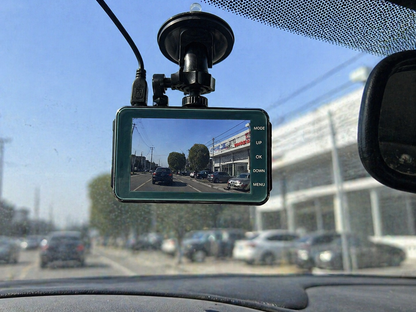 Dual Lens Dash Cam with Front and Rear Recording