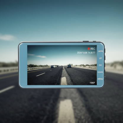 Dual Lens Dash Cam with Front and Rear Recording
