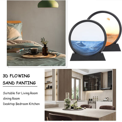 Dynamic Moving Sand Art Display for Home and Office