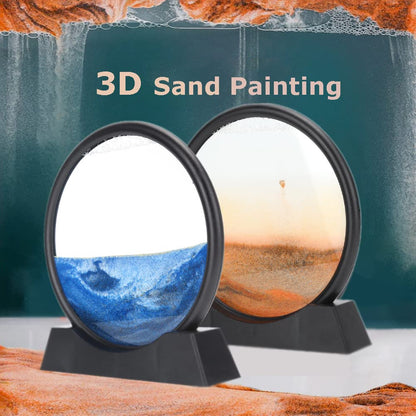 Dynamic Moving Sand Art Display for Home and Office