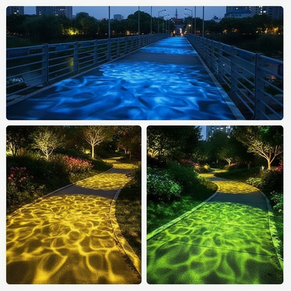 Dynamic Wave Landscape Light Projector