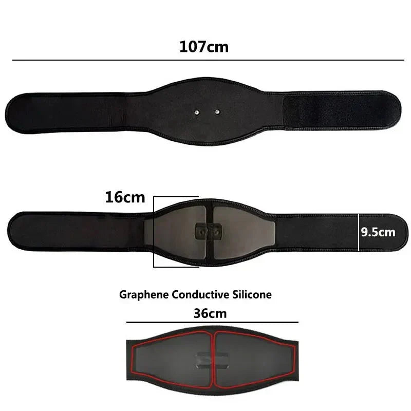 EMS Abdominal Muscle Trainer with 19 Intensity Levels and 8 Modes
