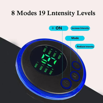 EMS Abdominal Muscle Trainer with 19 Intensity Levels and 8 Modes