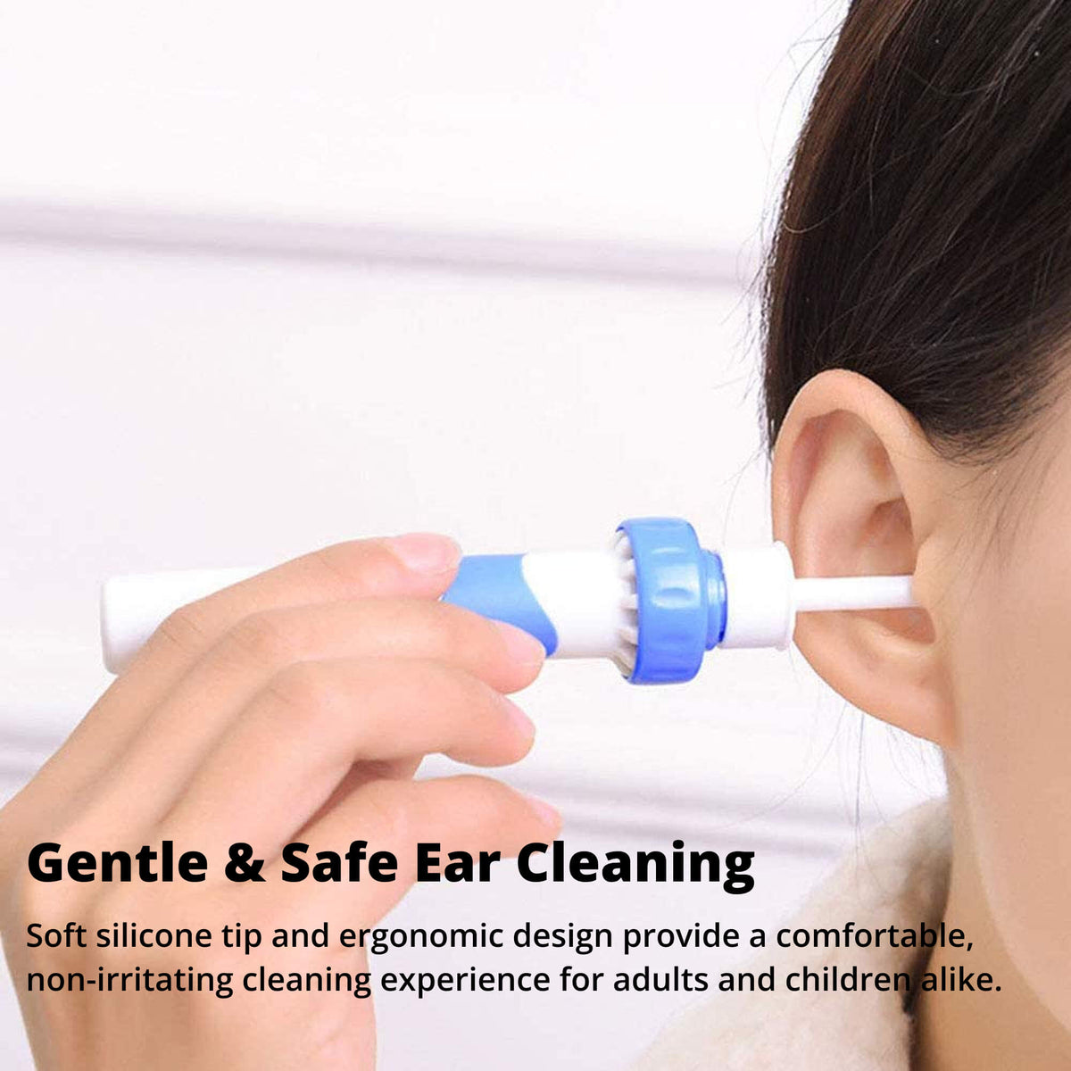 Electric Ear Wax Suction Cleaner with Soft Silicone Tip