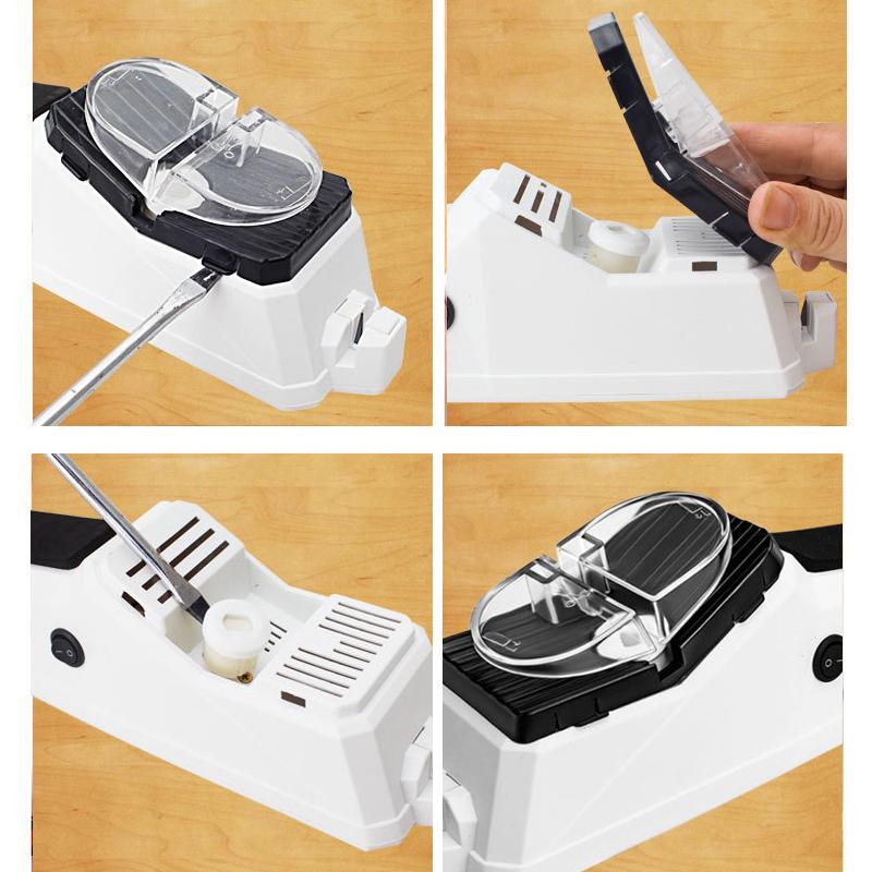 Electric Kitchen Knife Sharpener USB Powered Multi Blade Sharpener