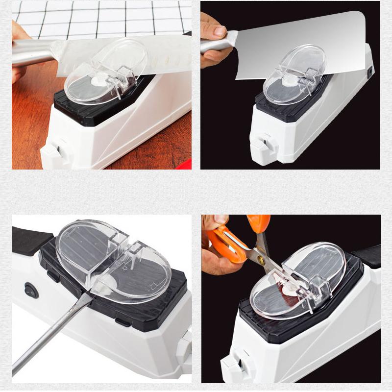 Electric Kitchen Knife Sharpener USB Powered Multi Blade Sharpener
