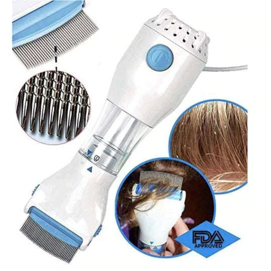 Electric Lice Remover Vacuum Comb With Attachments