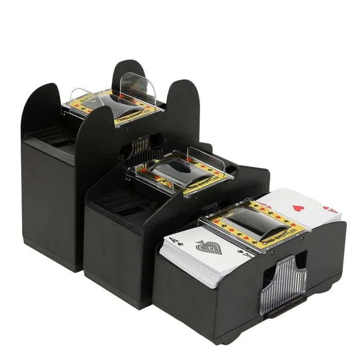 Electric Playing Card Shuffler for 2 4 and 6 Deck Games