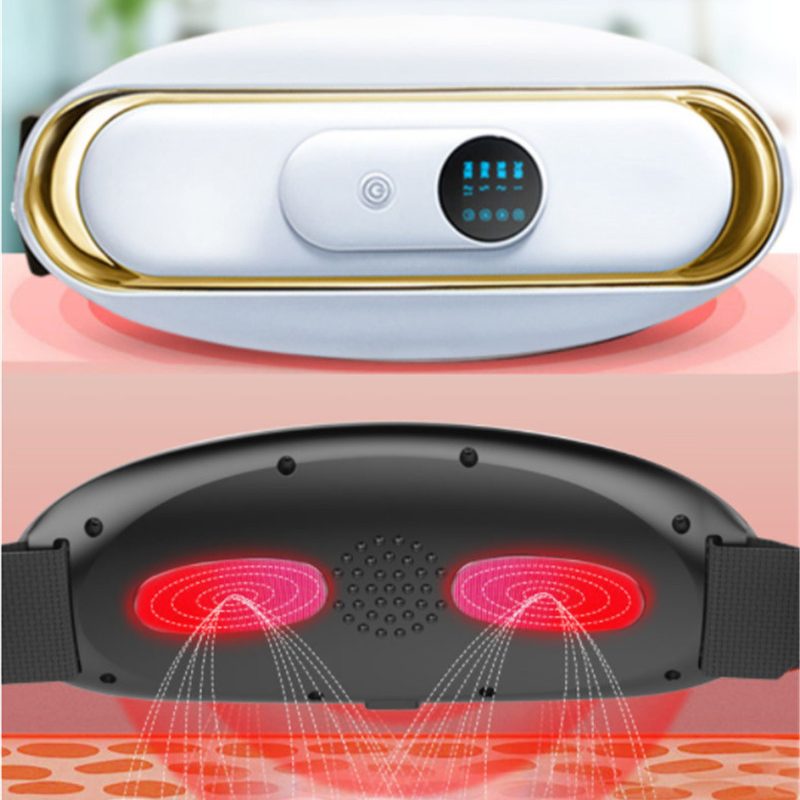 Electric Waist Massager Belt With Heat And Vibration Modes