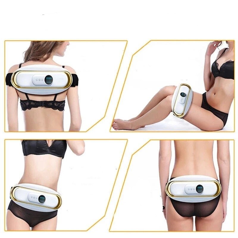 Electric Waist Massager Belt With Heat And Vibration Modes