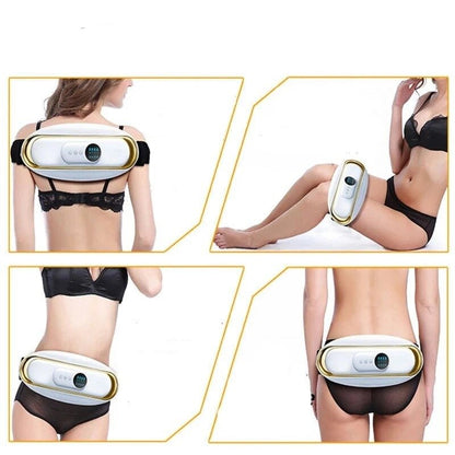 Electric Waist Massager Belt With Heat And Vibration Modes