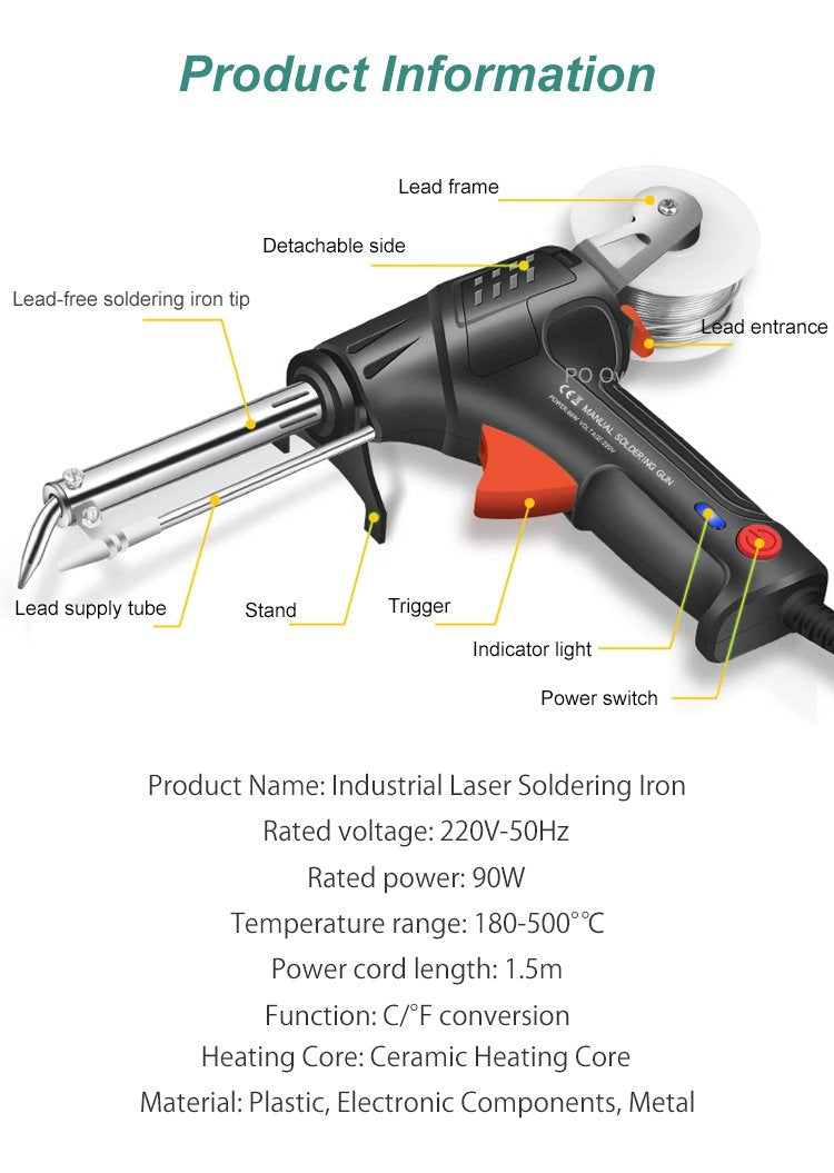 Electric Welding Tool with Rapid Heat Up and Cutting Function