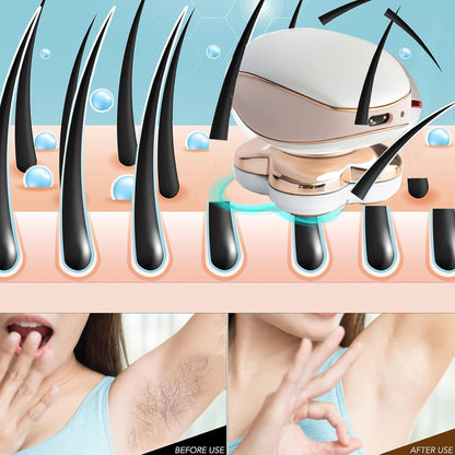 Electric Women's Leg Hair Remover with LED Precision Light