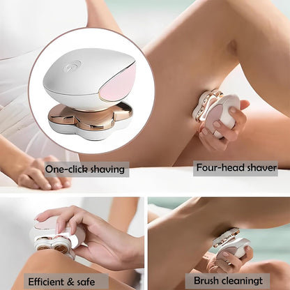 Electric Women's Leg Hair Remover with LED Precision Light