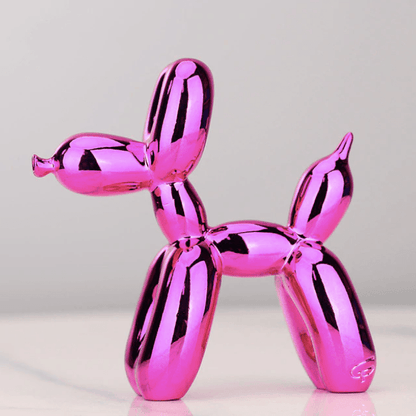 Electroplated Balloon Dog Decorative Resin Sculpture
