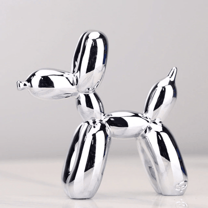 Electroplated Balloon Dog Decorative Resin Sculpture