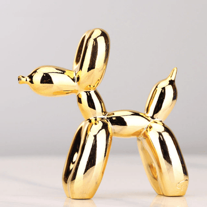 Electroplated Balloon Dog Decorative Resin Sculpture