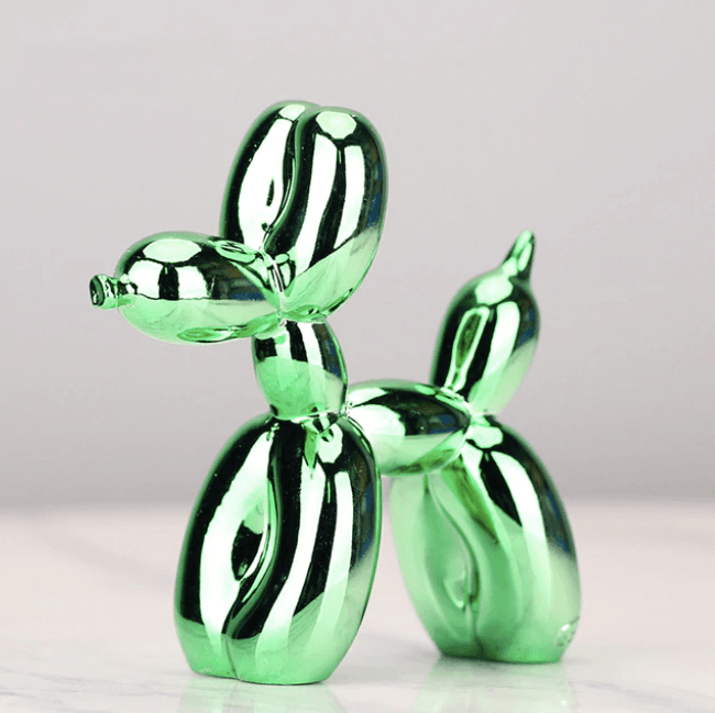 Electroplated Balloon Dog Decorative Resin Sculpture