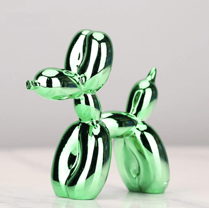 Electroplated Balloon Dog Decorative Resin Sculpture