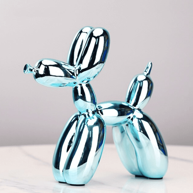 Electroplated Balloon Dog Decorative Resin Sculpture