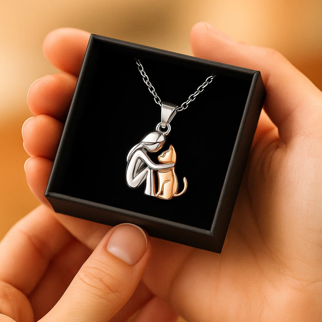Elegant Embrace Pendant Necklace Gold Plated Jewelry