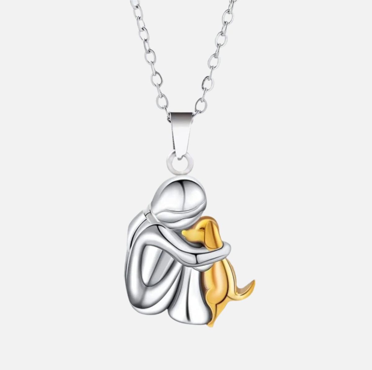 Elegant Embrace Pendant Necklace Gold Plated Jewelry
