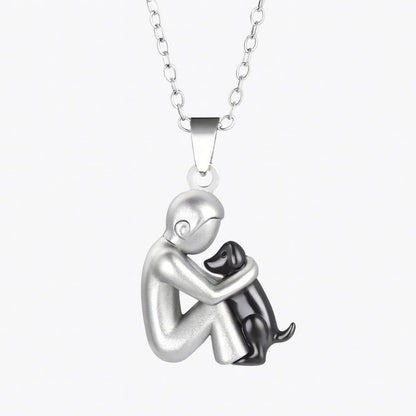 Elegant Embrace Pendant Necklace Gold Plated Jewelry
