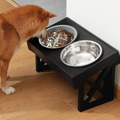 Elevated Slow Feed Dog Bowl
