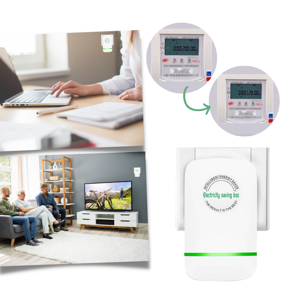 Energy Saving Power Optimizer Plug for Home and Office