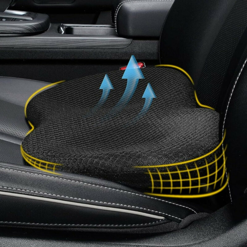 Ergonomic Car Seat Cushion for Improved Driving Position