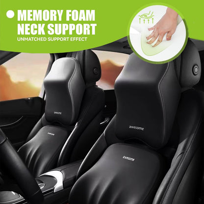 Ergonomic Car Seat Cushion for Neck and Back Support